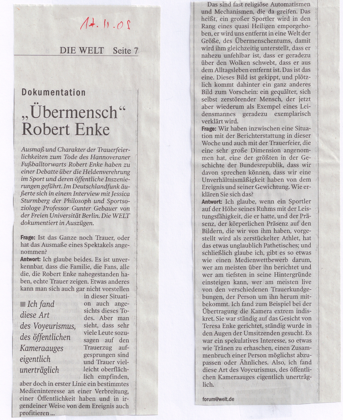 Robert Enke Dokumentation